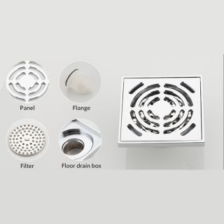 Душевой трап Gappo G81052 хром